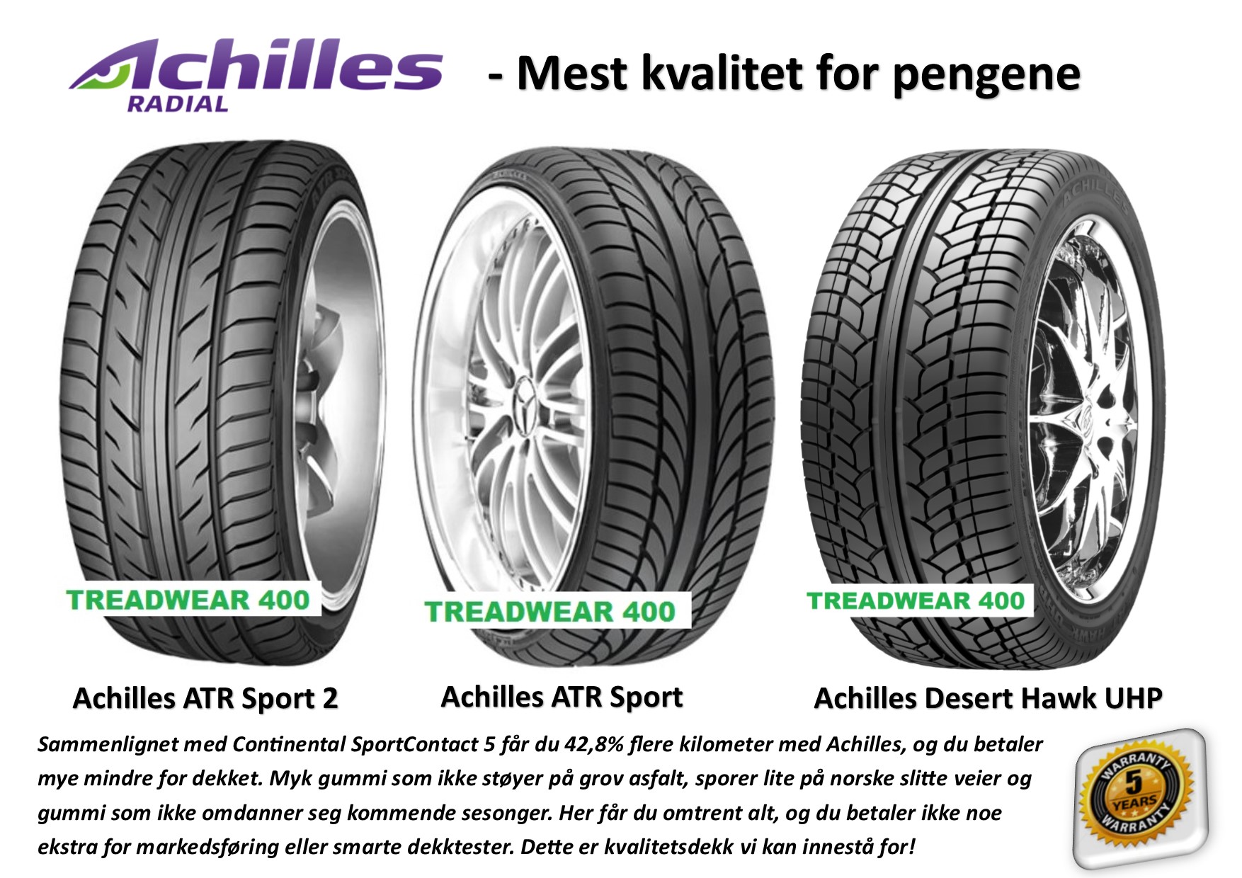 Achilles sommerdekk